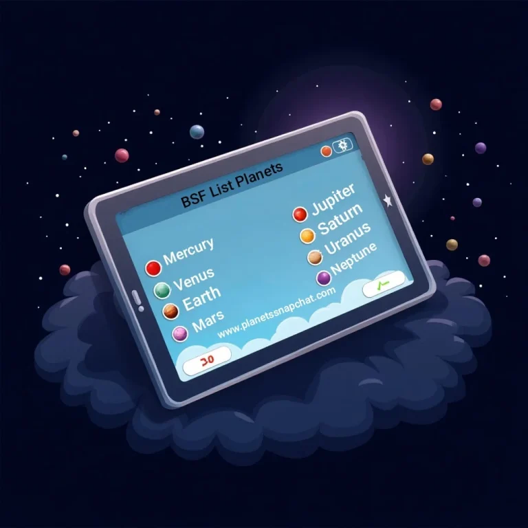 Snapchat BSF List Planets include Mercury, Venus, Earth, Mars, Jupiter , Saturn, Uranus and Neptune Snap Planet.