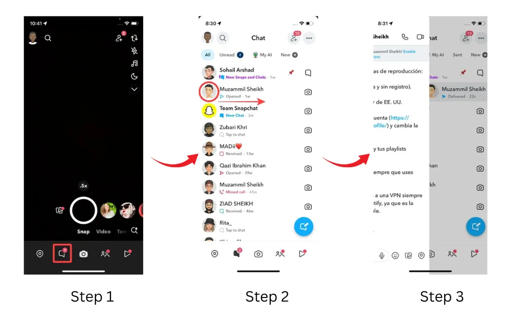 Step by Step Guide on How to Half Swipe on Snapchat to Read Texts Discreetly