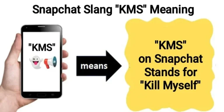 KMS meaning on Snapchat explained in a slang guide for users.
