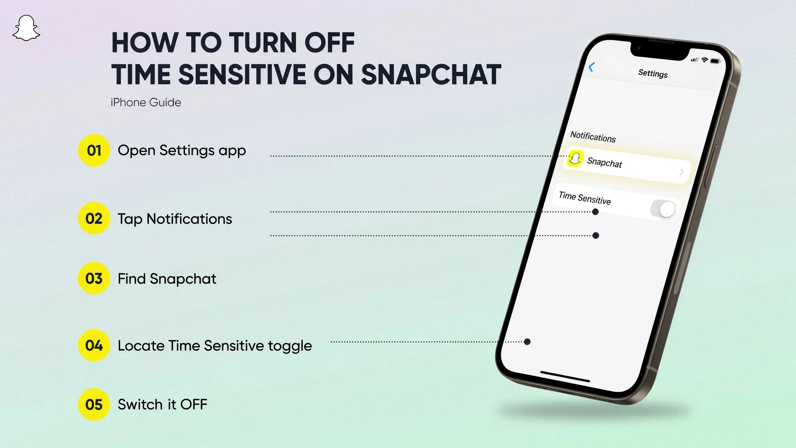 Turn Off Time Sensitive On Snapchat 