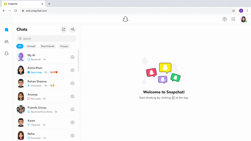 How To Chat On Snapchat For Web